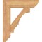Ekena Millwork Balboa Slat Smooth Bracket w/ Offset Brace, Western Red Cedar, 7 1/2"W x 26"D x 30"H BKT0806X26X30BOA06SWR - alternate 2